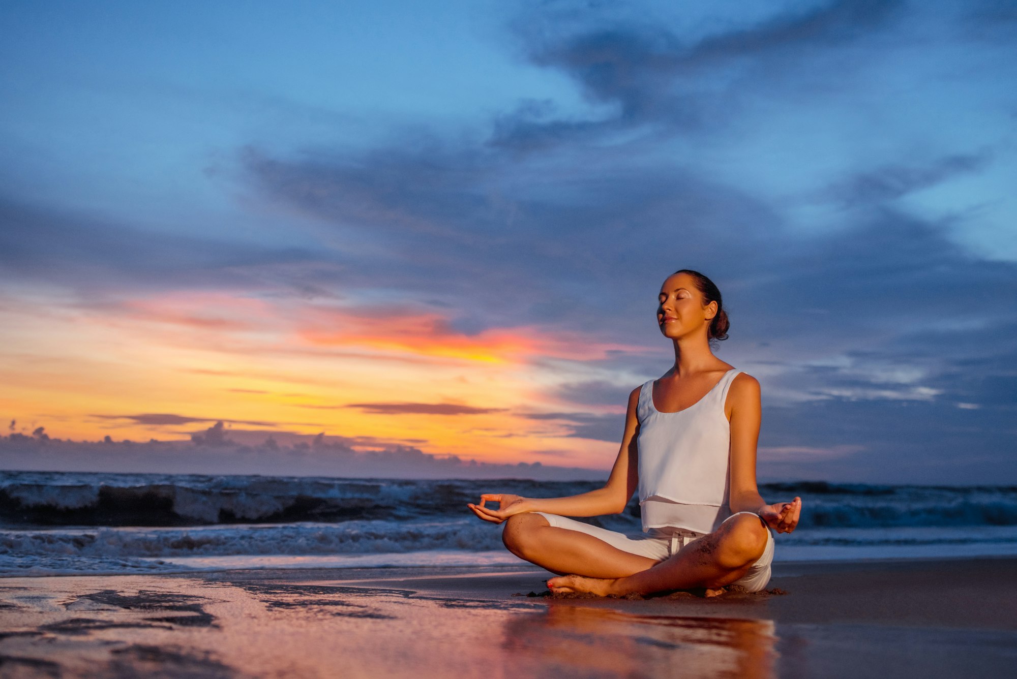 Yoga on the beach